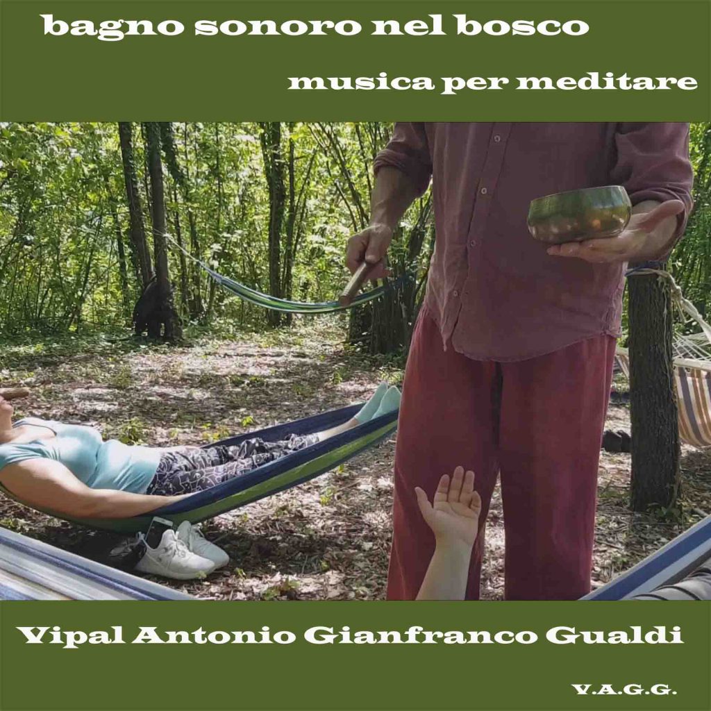 Copertina singolo "bagno sonoro nel bosco" V.A.G.G. Vipal Antonio Gianfranco Gualdi